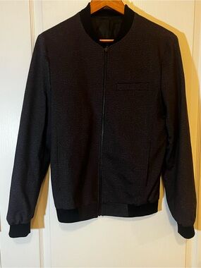 Topman Black/Grey Bomber Jacket
